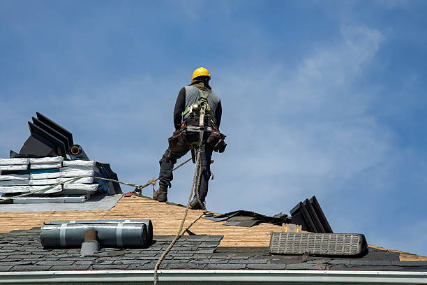 Professional Roof Replacement technician working in Evansville, IN